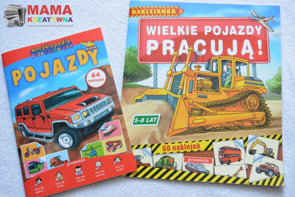 Pojazdy – książeczki edukacyjne dla chłopców