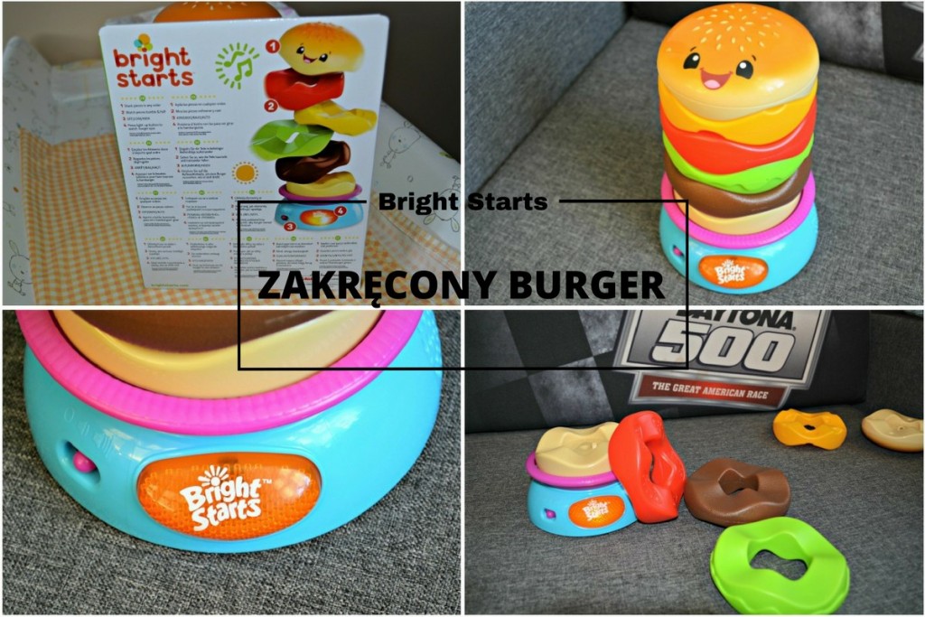 Zakręcony burger – zabawka dla maluchów
